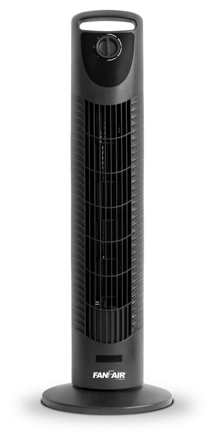 Impecca FanFair 30" Oscillating Tower Fan Black