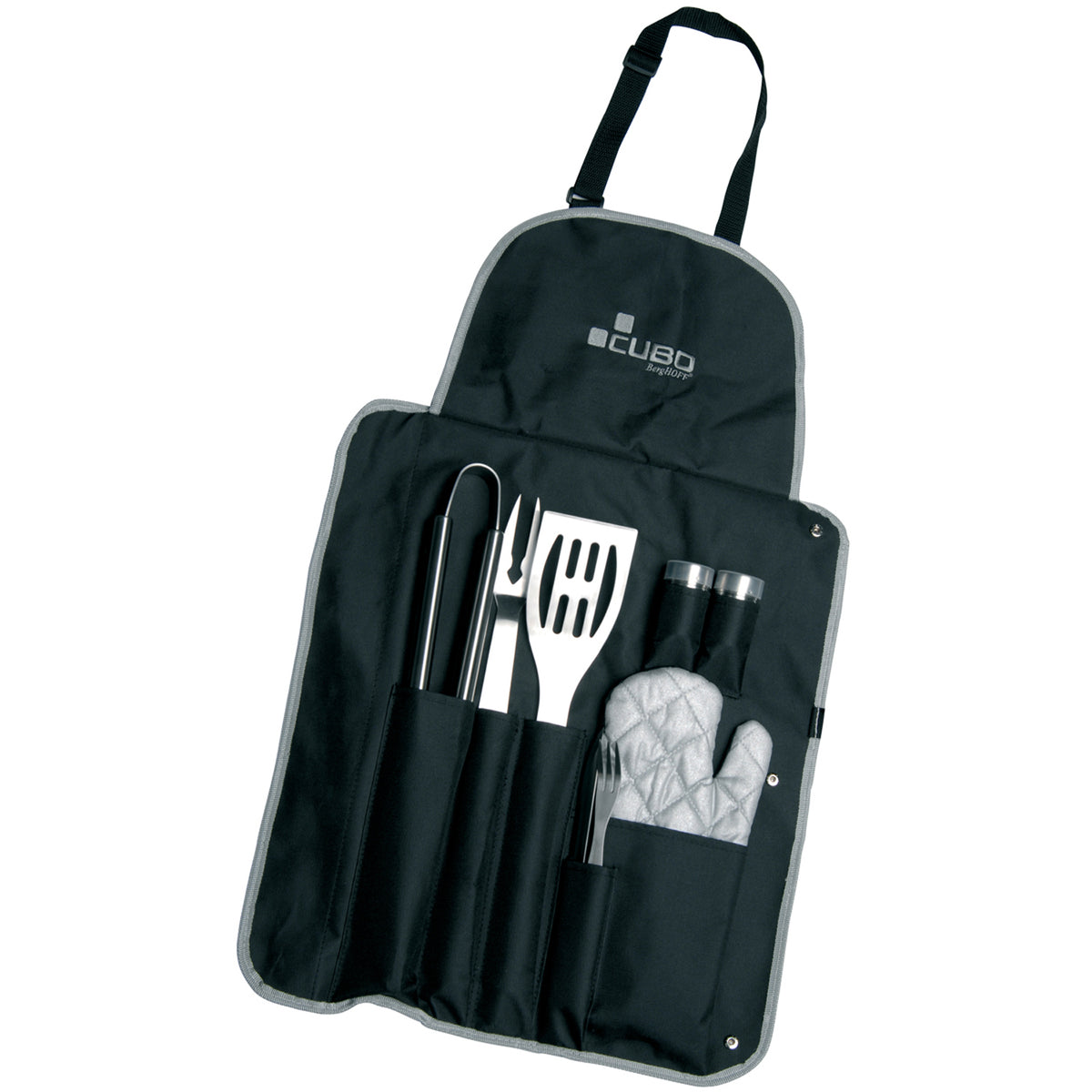BergHOFF Cubo 9pc BBQ Set, Essentials in Apron