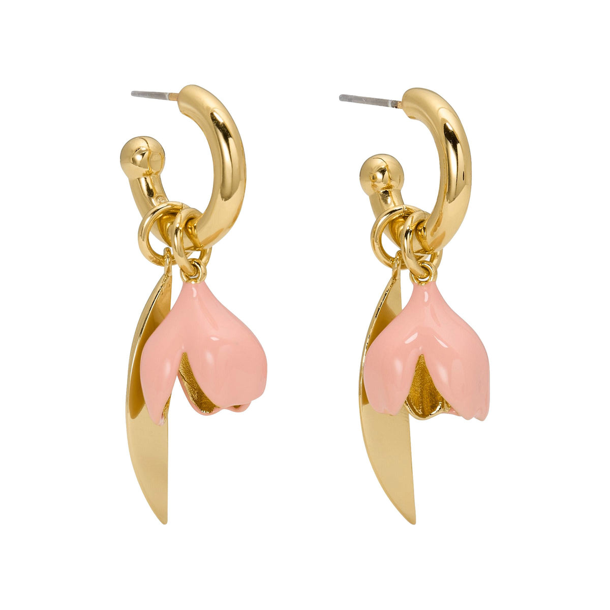 kate spade new york Golden Bloom Drop Earrings - Pink/Gold