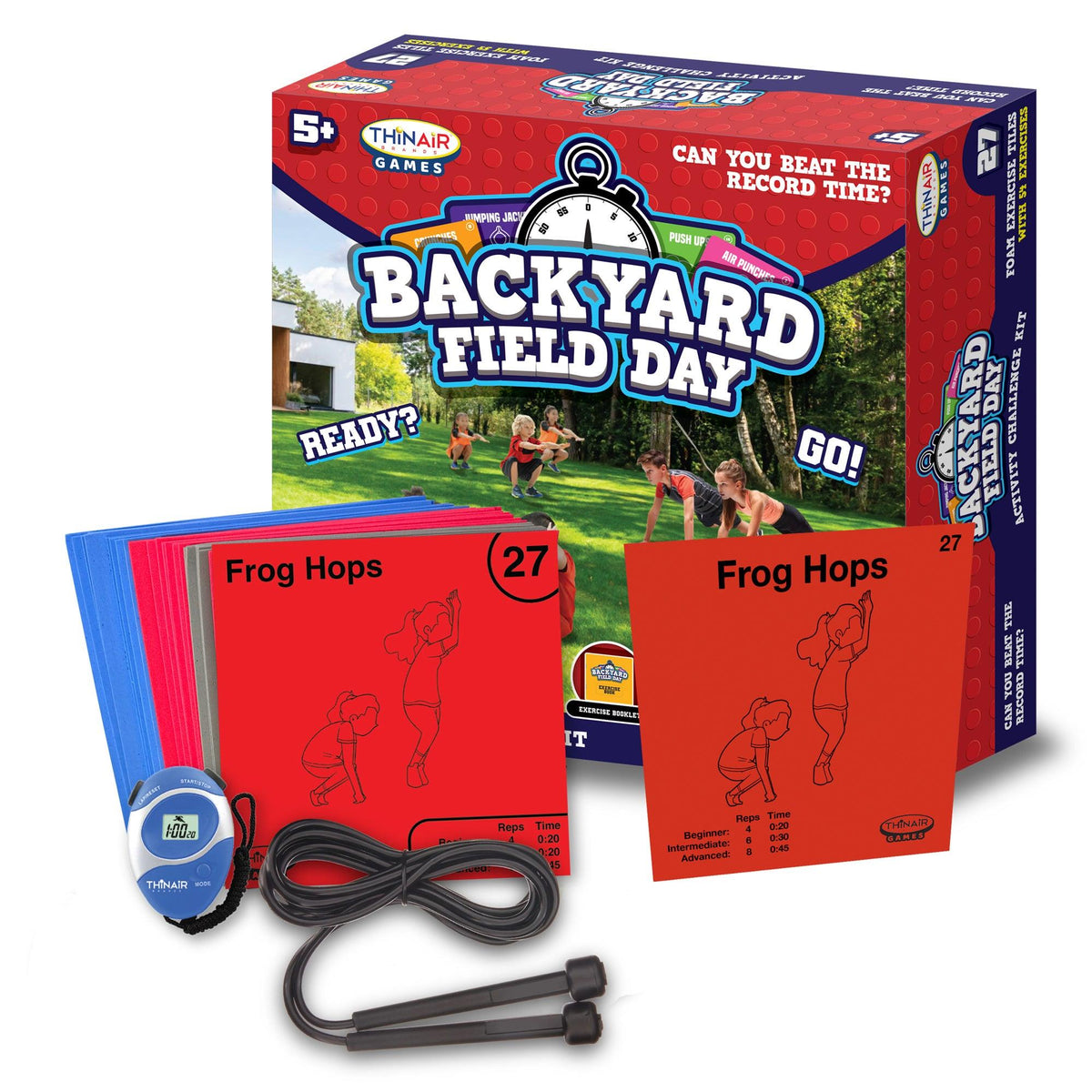 Thin Air Brands Backyard Field Day Activity Challenge Kit Ages 5+ Years
