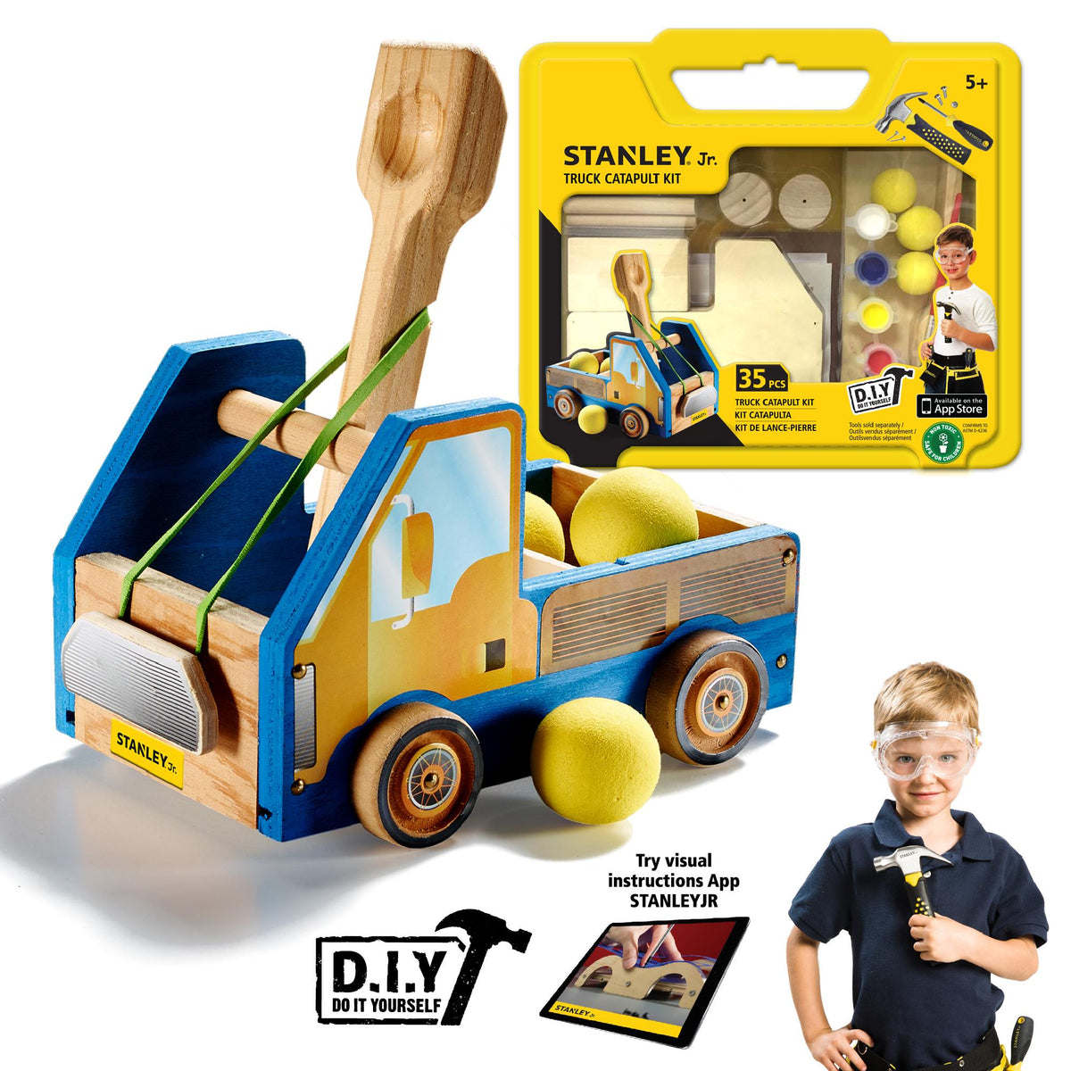 Red Toolbox Stanley Jr. Construction Engineering Catapult Kit