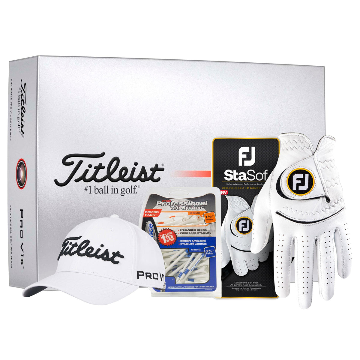 Titleist ProV1x Tour Peformance Kit - White - Regular Left Hand/L