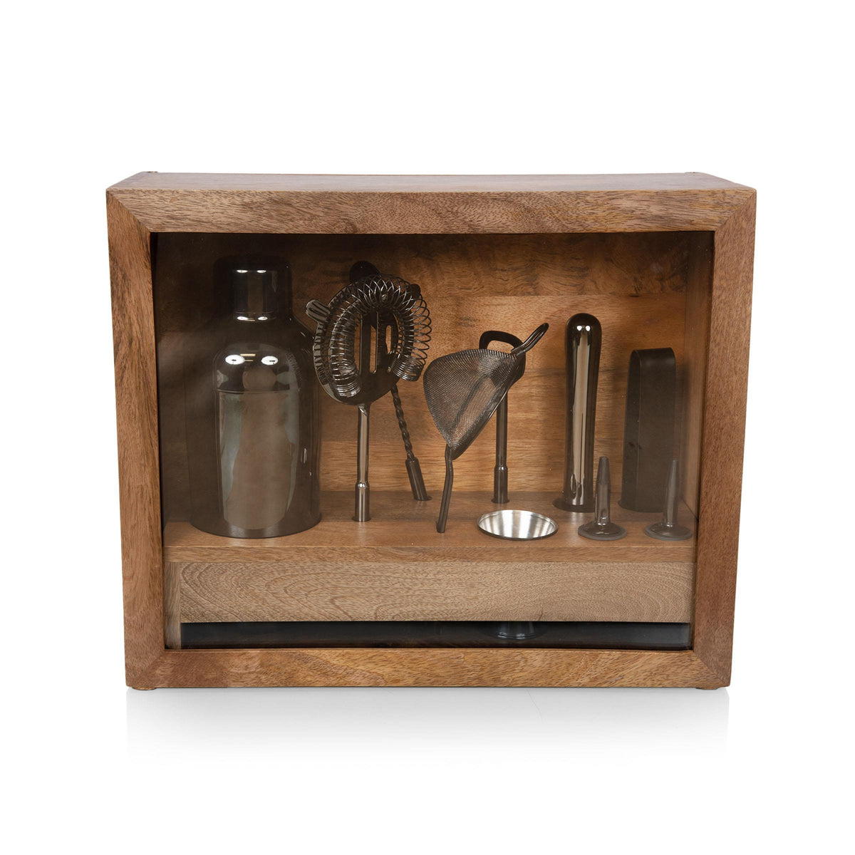 Picnic Time Old Fashioned Bar Set - Mango Wood