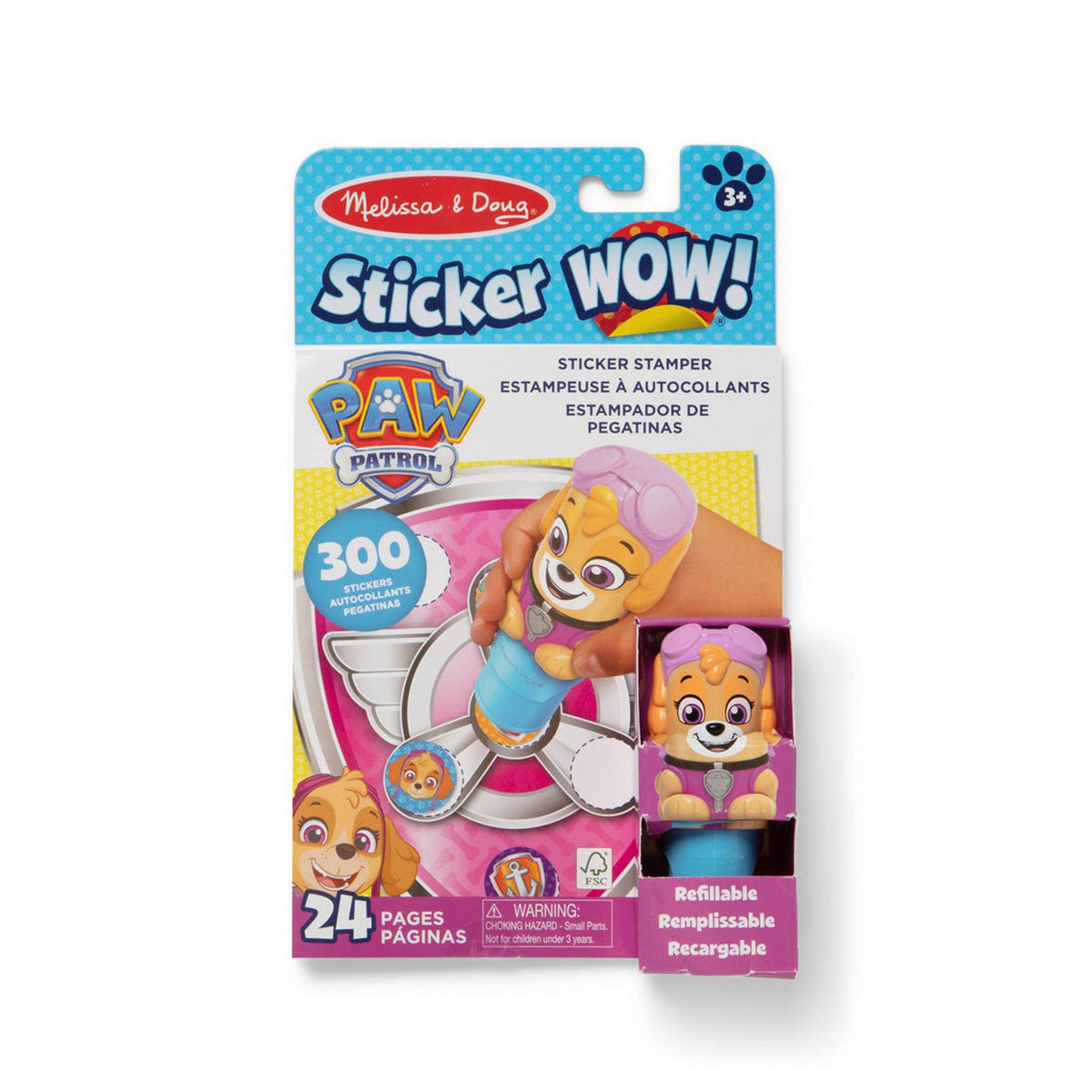 Melissa & Doug Sticker WOW! Activity Pad & Sticker Stamper - Skye Ages 3+ Years