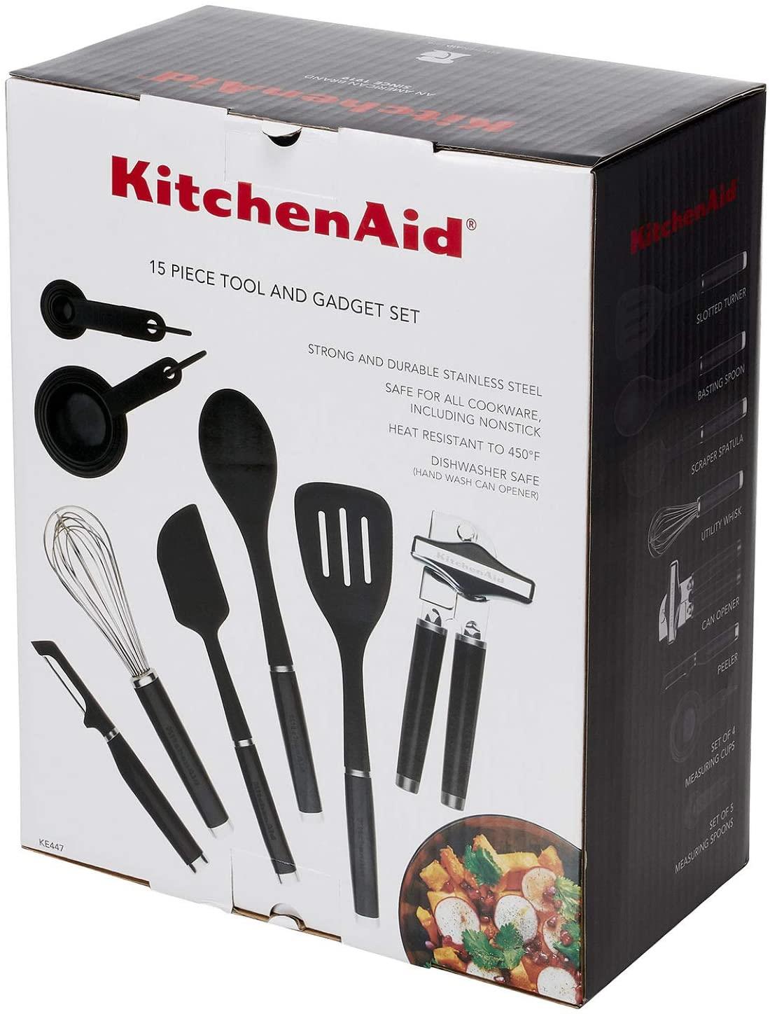 KitchenAid 15-Piece Tool and Gadget Set - Black