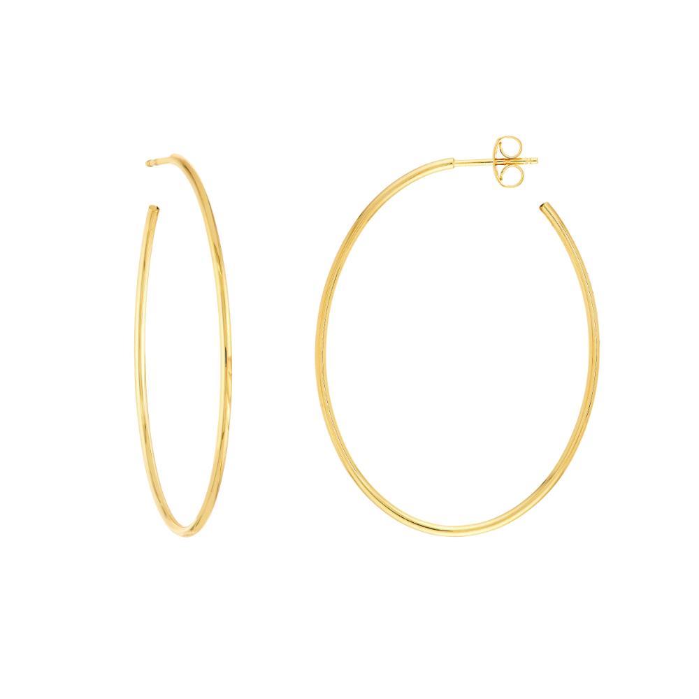 HAWLEY ST 41.50mm x 31.50mm Thin Oval Post Hoop Earrings