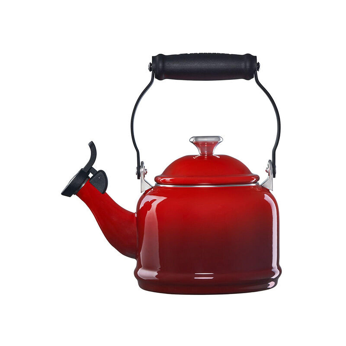 Le Creuset Demi Kettle w/ Metal Finishes Cerise