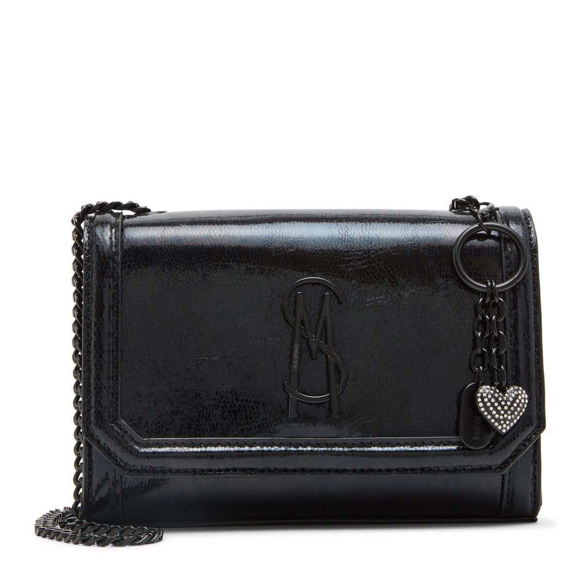 Steve Madden LARISA Convertible Shoulder Bag - Black Snake