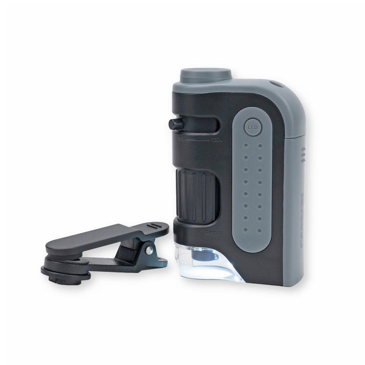 Carson MicroBrite Pro LED Pocket Microscope with Smartphone Adapter Clip