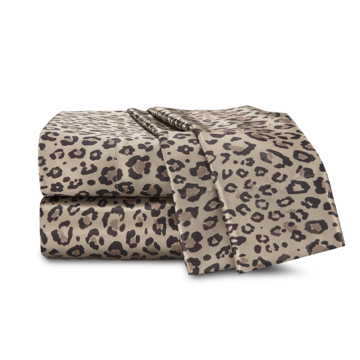 Martex Elegance Satin Leopard Sheet Set Size King