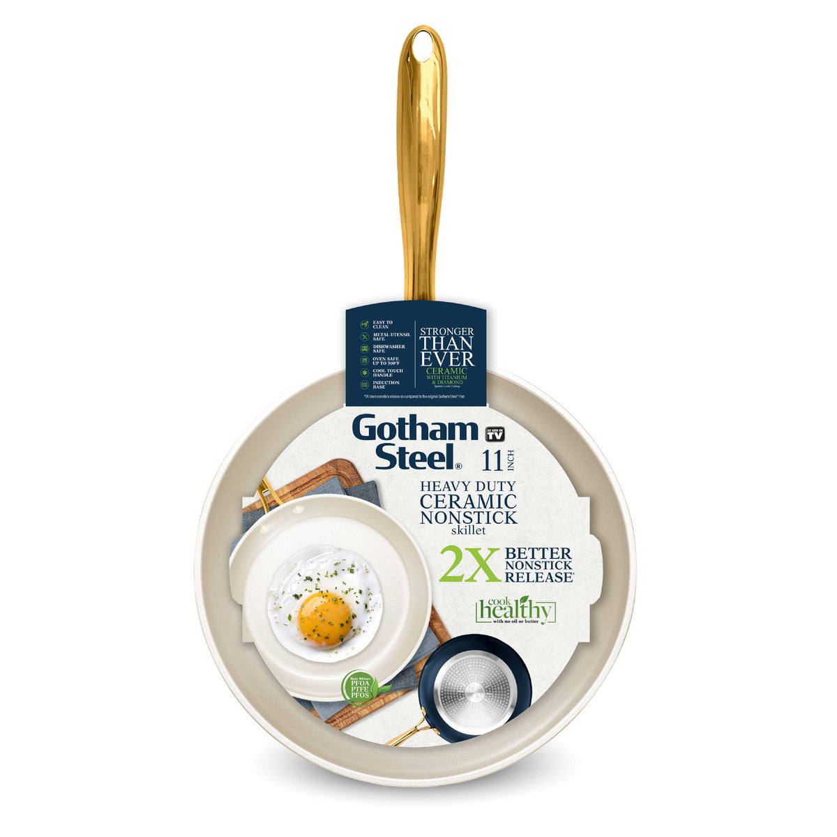 Gotham Steel Cookware Fry Pan Size 11 Inch