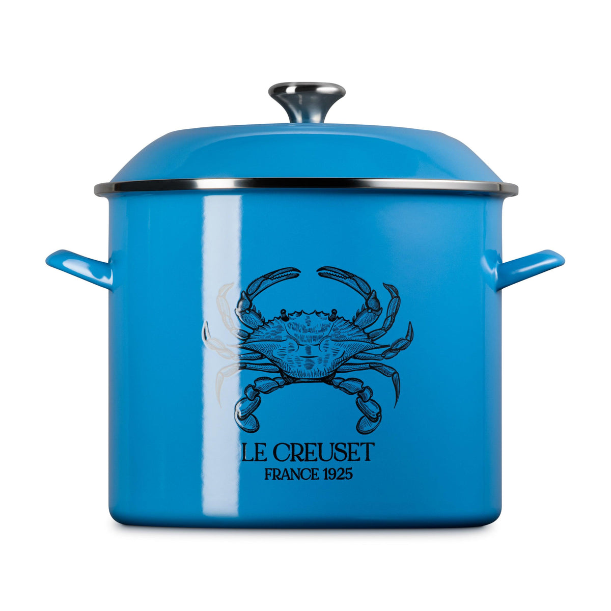 Le Creuset 16qt Enamel on Steel Blue Crab Stockpot Light Marseille