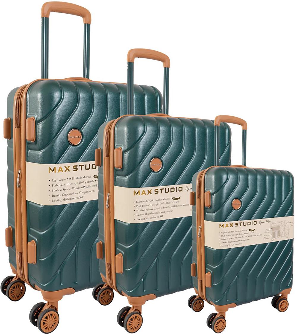 Max Studio Luggage PC Luggage Set Valletta Collection Size 21"29"32"