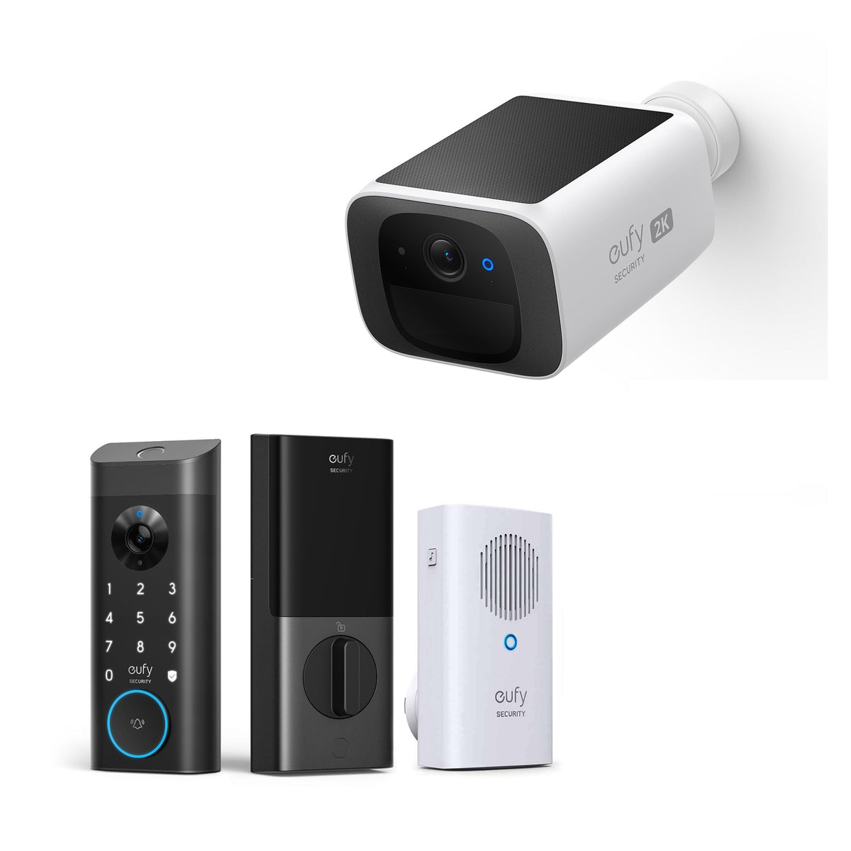 Eufy Video Smart Lock E330 w/ SoloCam S220 Solar Outdoor Cam