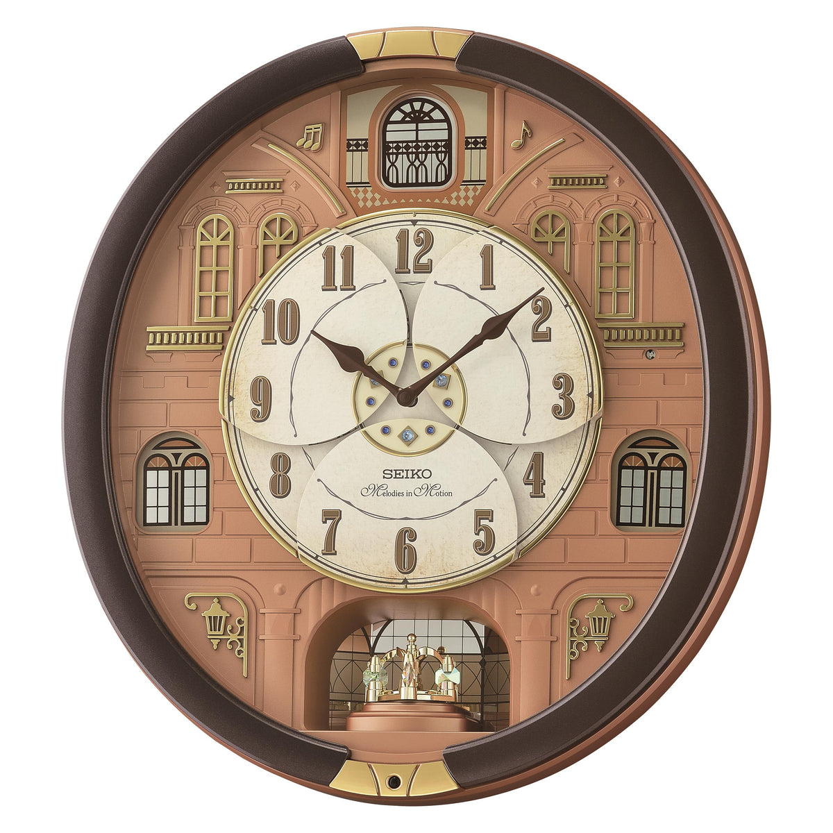Seiko Clocks MIM-Wall, Quartz, Brown