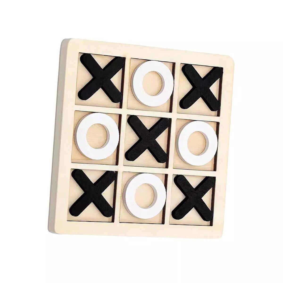 Bella Home Wooden Classic Tic Tac Toe Game