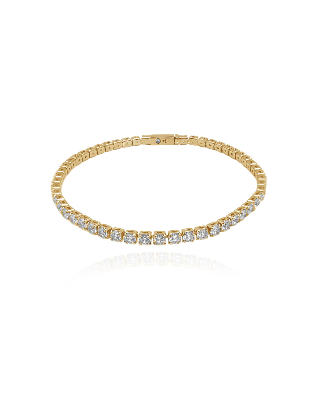Vince Camuto Gold-Tone Cup Chain Cz Tennis Bracelet