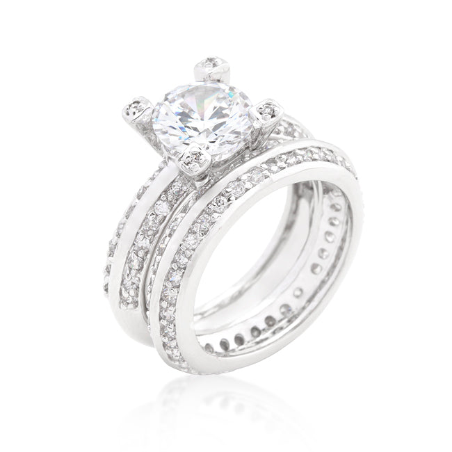Completely Bella Round Cut Cubic Zirconia Ring Set(9)