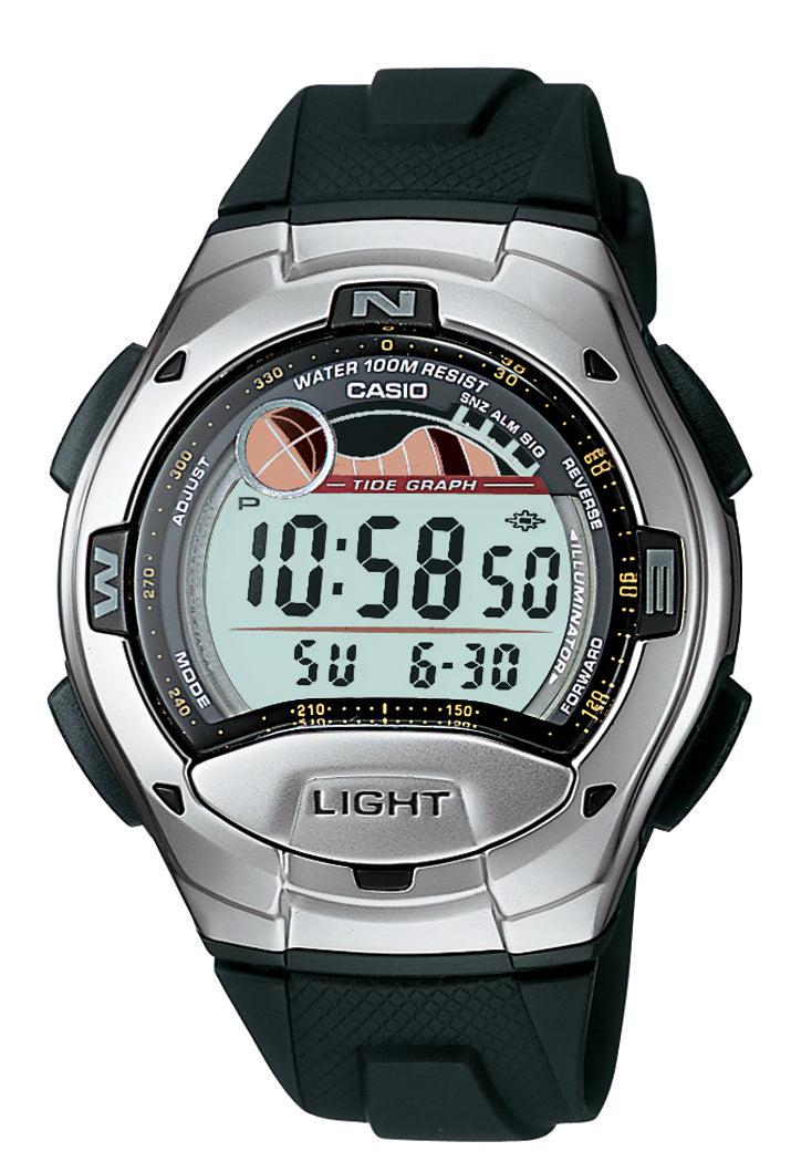 Casio 10 Year Battery Tide Graph Watch