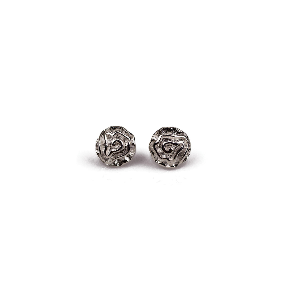 Completely Bella Silver Plated Rose Bud Earrings