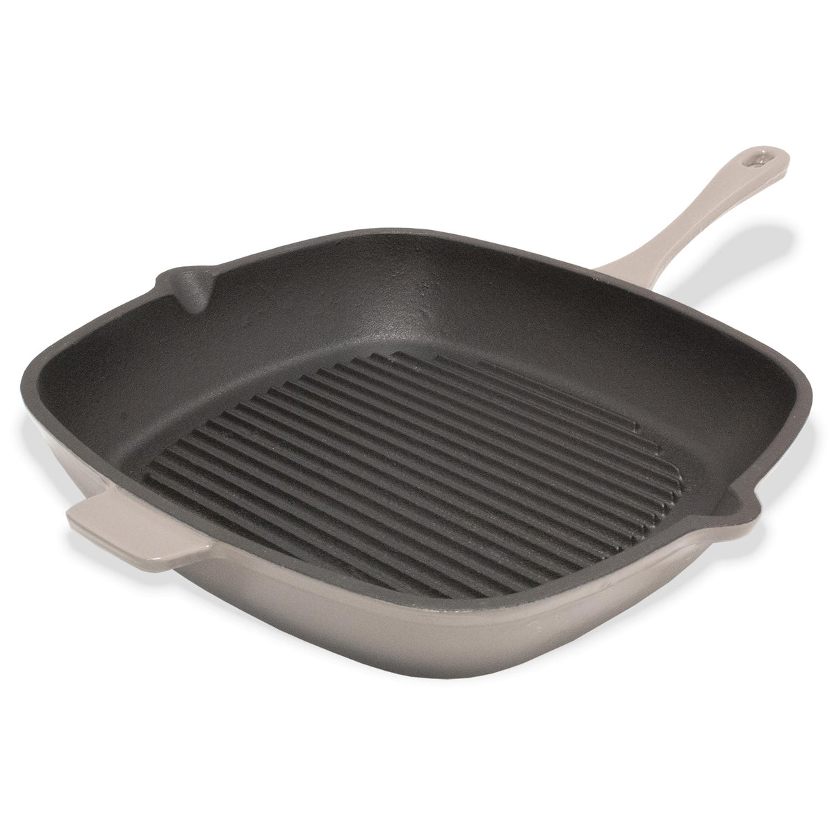 BergHOFF Neo 11" Cast Iron Square Grill Pan, Oyster