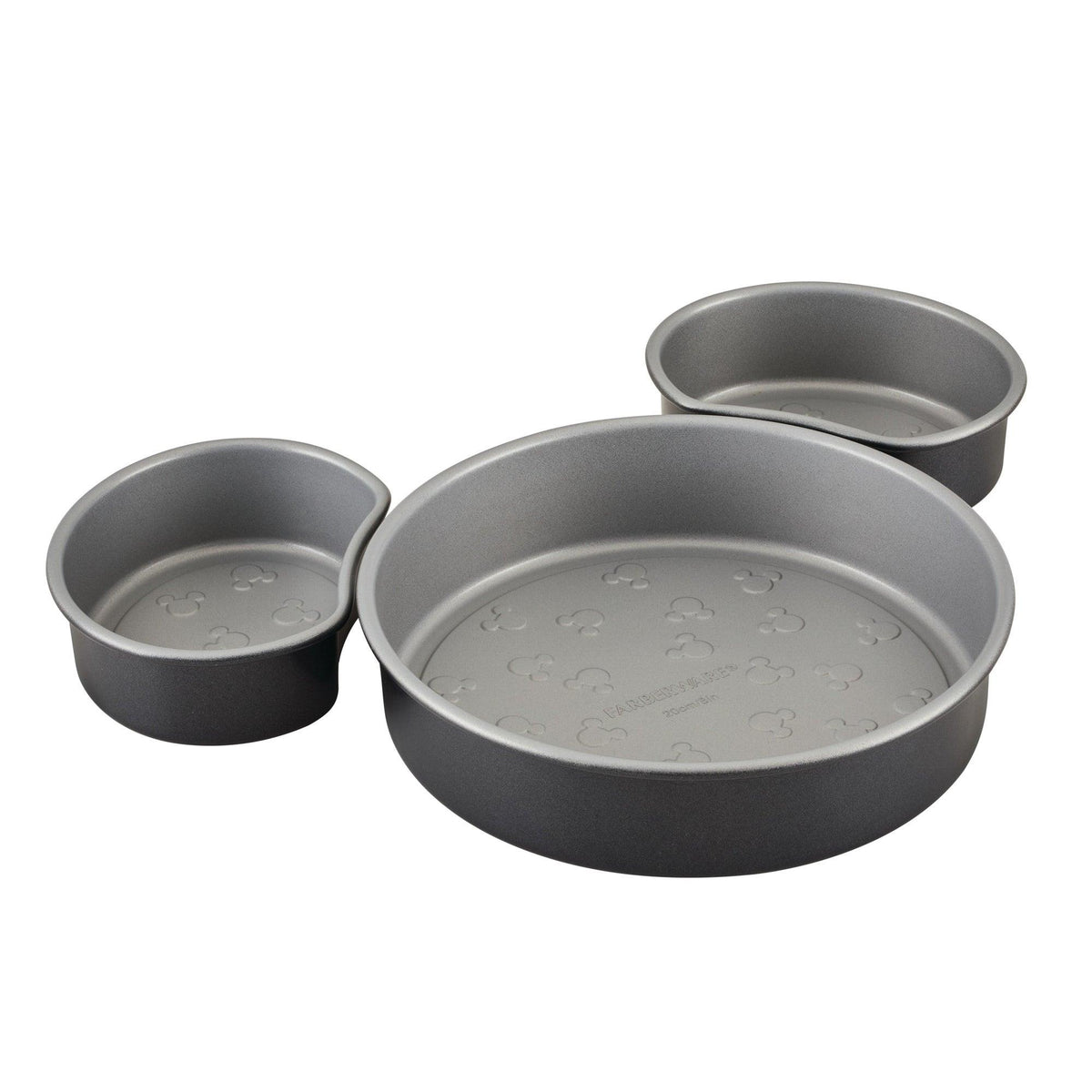 Farberware 3pc Nonstick Mickey Head Cake Pan Set
