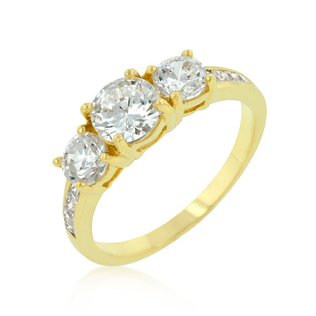 Completely Bella Triplet Golden Wedding Ring(10)
