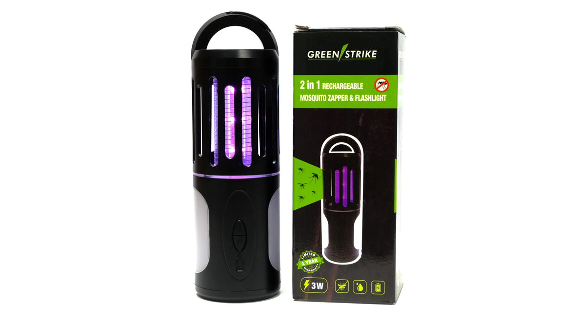Green-Strike 2 IN 1 Rechargable mosquito Zapper and Flash light