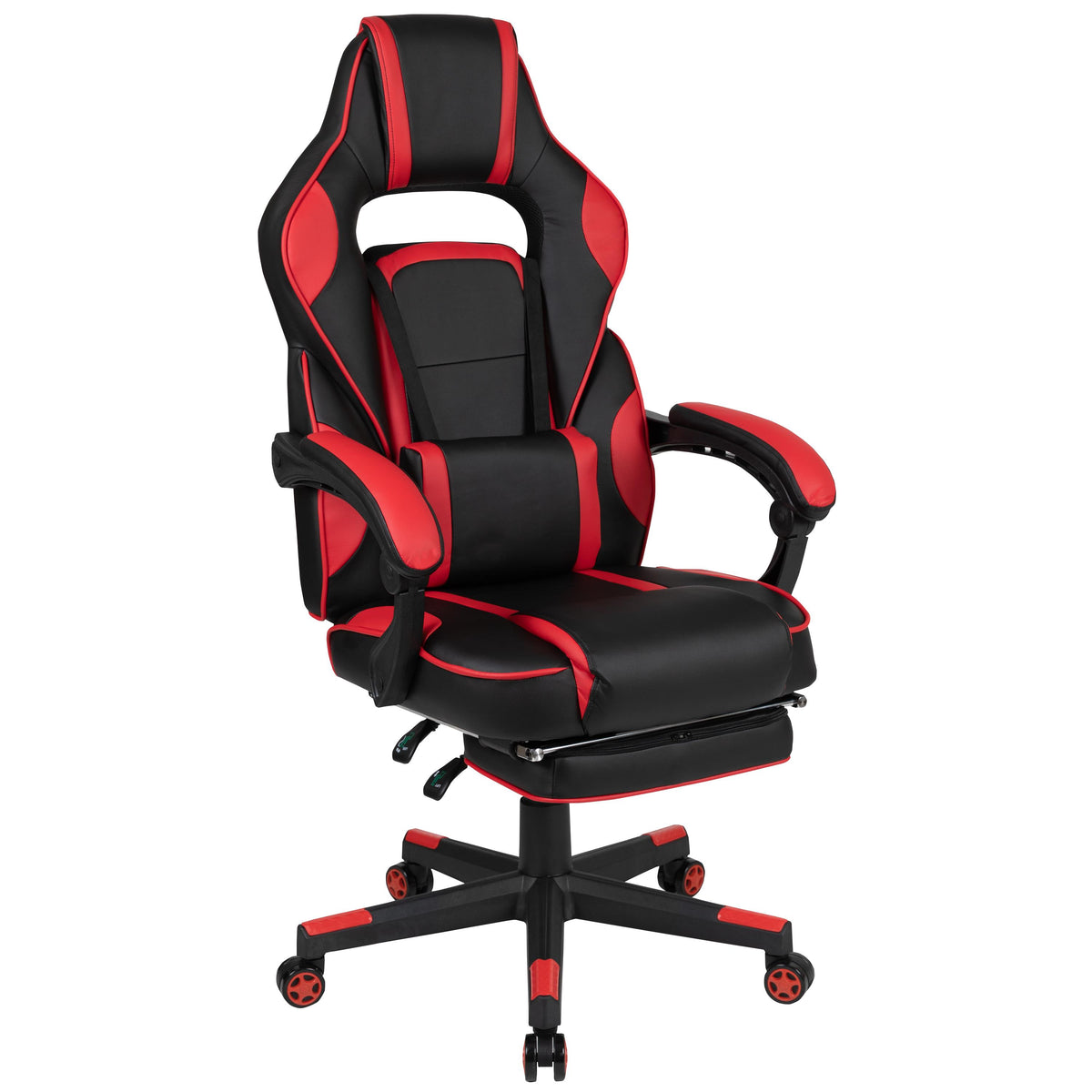 OSC Designs Black/Red X40 Series Reclining & Massaging Gaming Chair