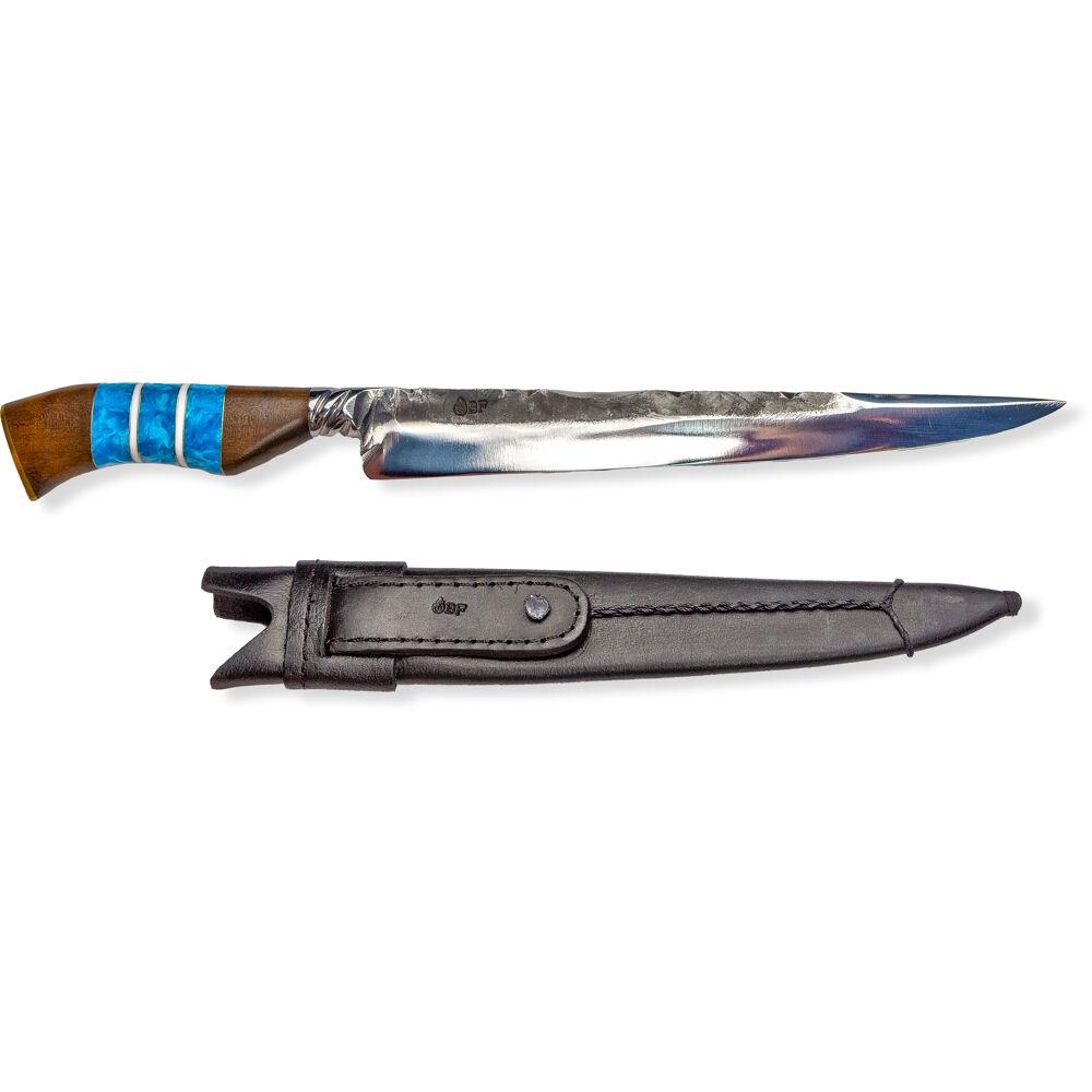 Brazilian Flame Treasure Luxor Stainless Steel 10-inch Knife in Blue