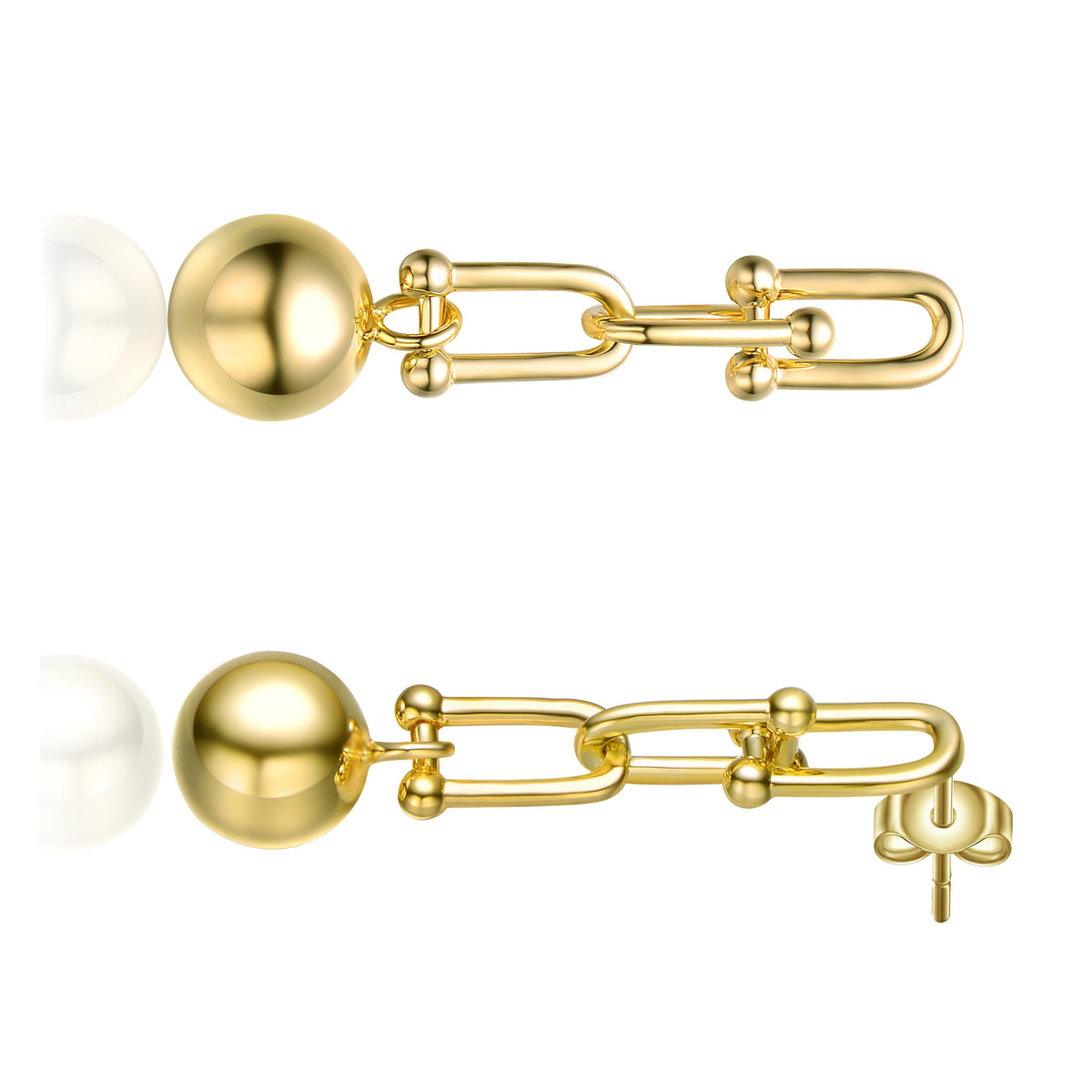 GENEVIVE Radiant Ball Drop Earrings