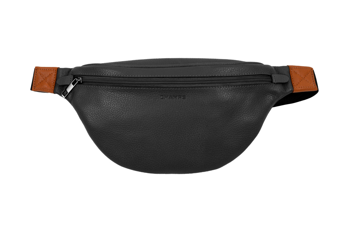Champs Luggage Onyx Collection Leather Waist-Pack Size One Size