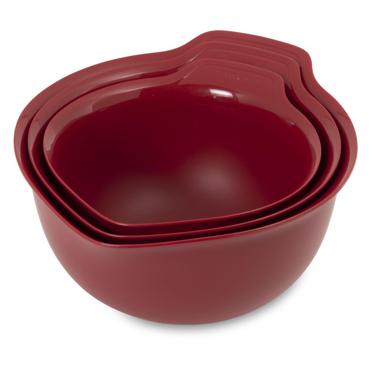 KitchenAid 3pc Universal Mixing Bowl Set Red