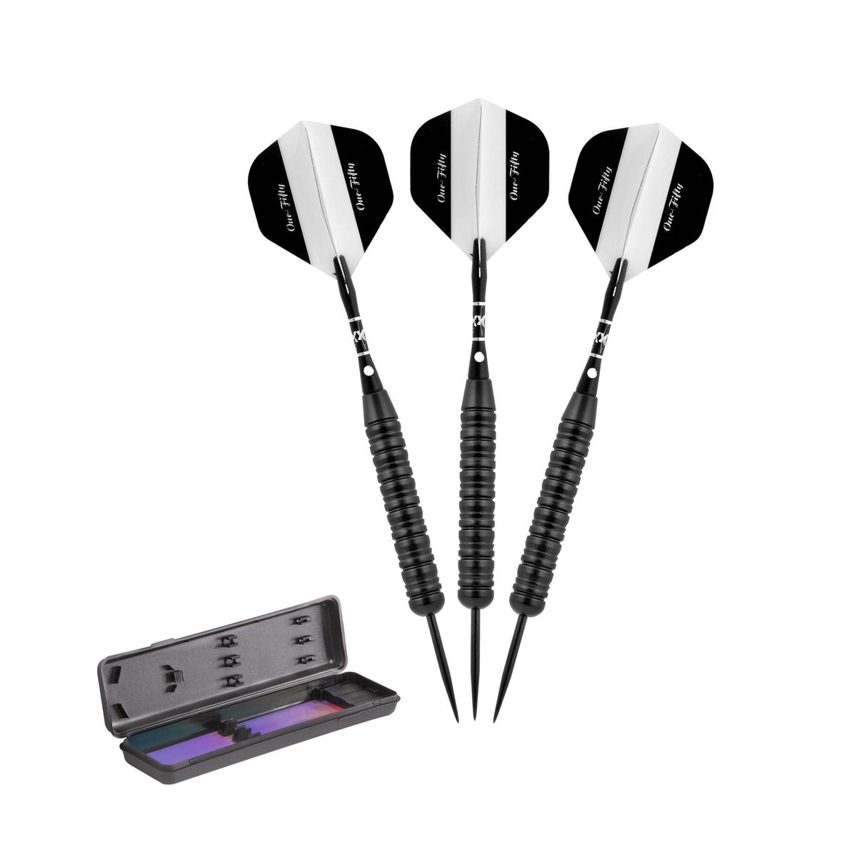 Elkadart Black 150 Jet Black Steel Tip Darts 24 Grams