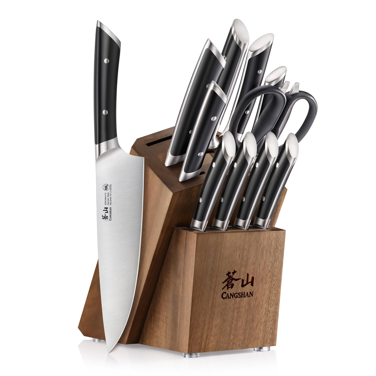 Cangshan 12-Piece Helena Series Knife Block Set