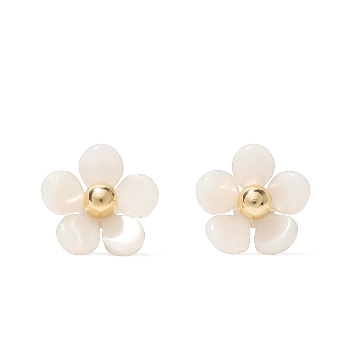 kate spade new york Summer Daze Flower Studs - White