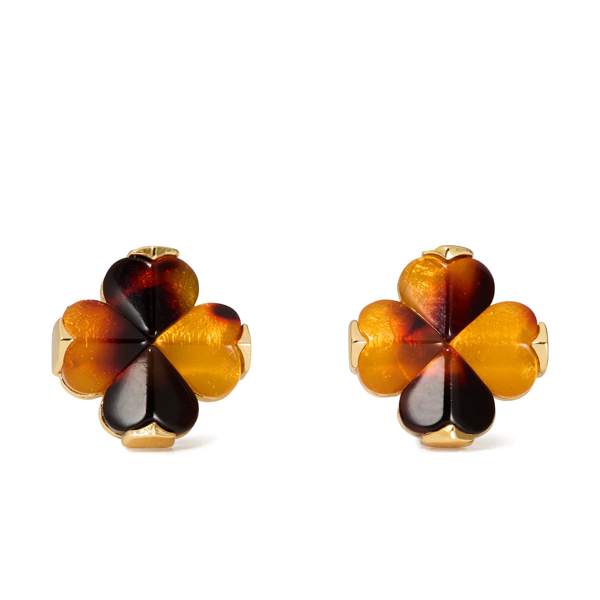 kate spade new york Spade Flower Studs -Tortoise