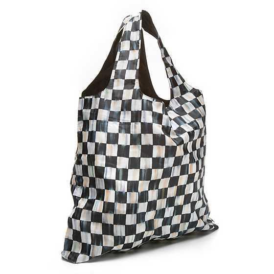 MacKenzie-Childs Emerald Check To Go Tote