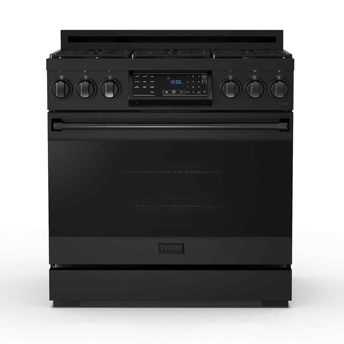 Thor Gordon Ramsay 36" PRO Style Gas Range: Black