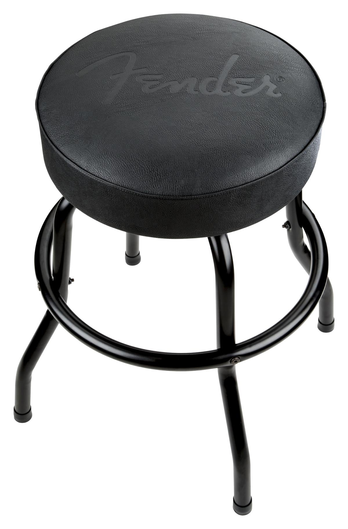 Fender Embossed 24 Inch Black Logo Barstool
