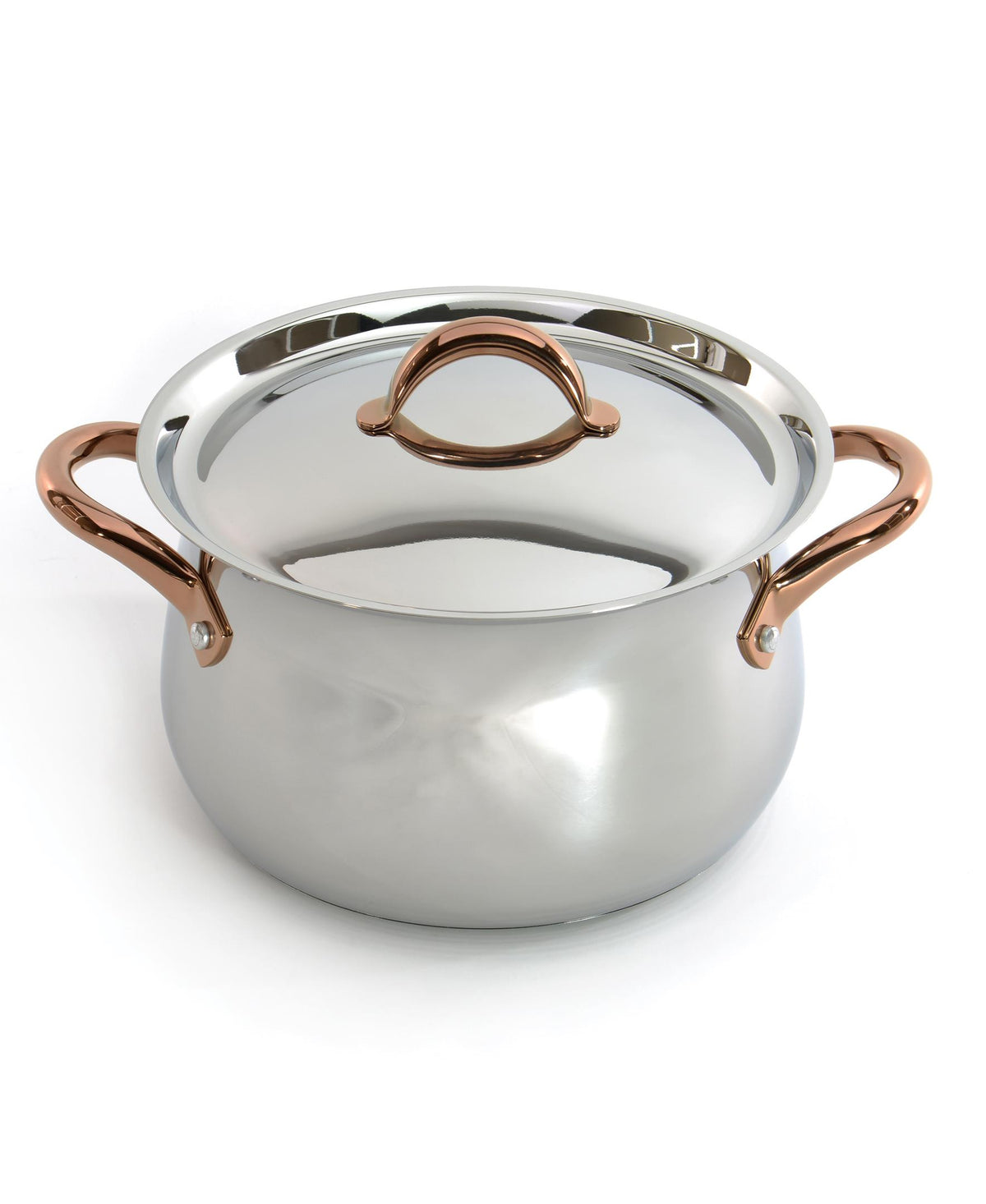 BergHOFF Ouro Gold 18/10 Stainless Steel 9.5" Stockpot with SS Lid, 8.1qt