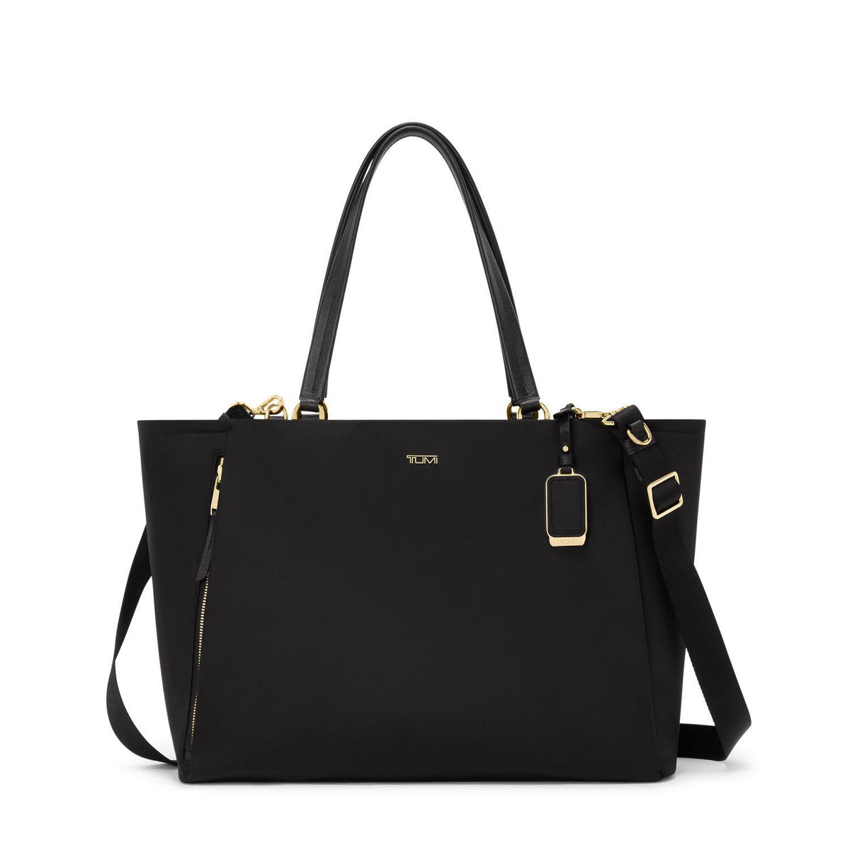 Tumi Voyageur Valetta Large Tote - Black/Gunmetal