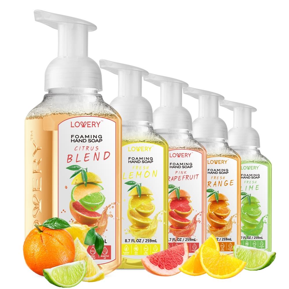 Lovery Citrus Foaming Hand Soap Set Size 5 Pieces