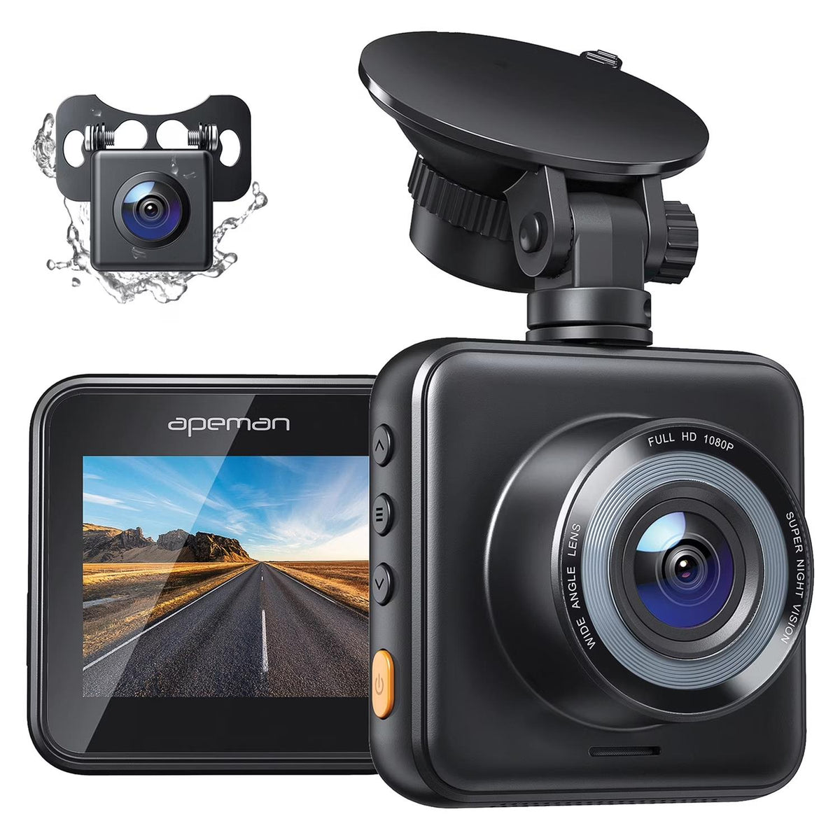 Apeman C420D-Pro Mini Dual Dash Cam