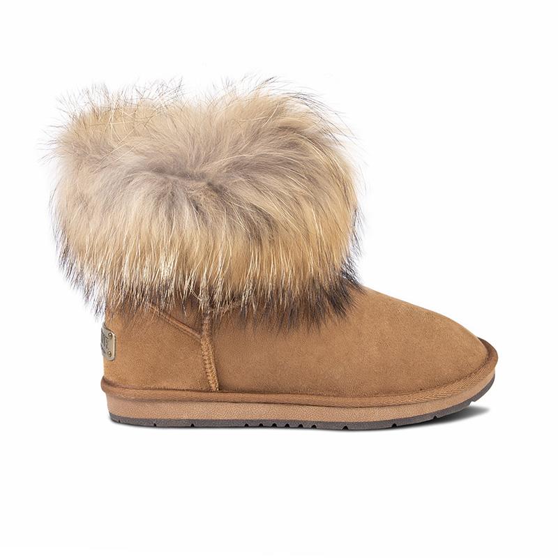 Cloud Nine Sheepskin Women's Rocco Boot-Chestnut-8