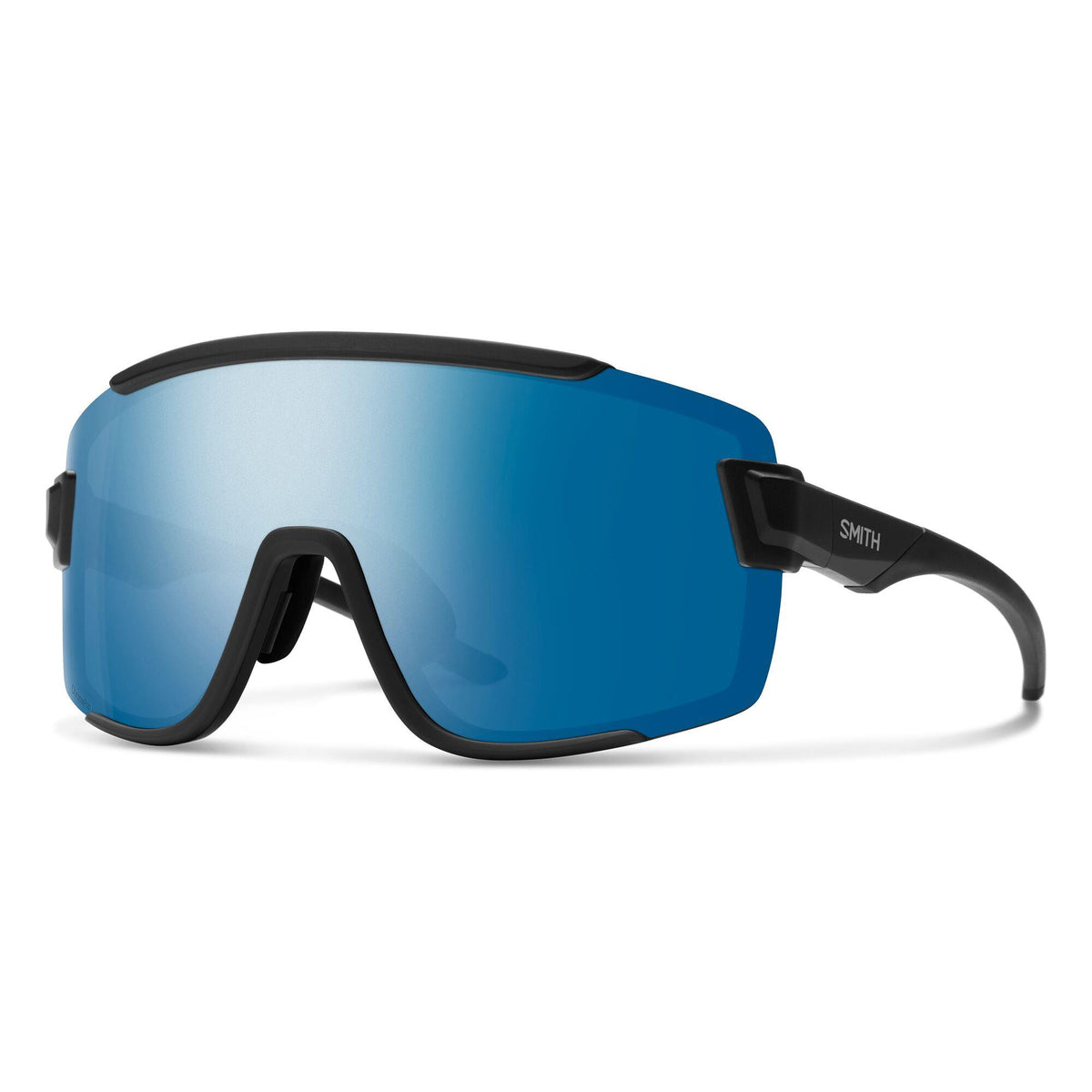 Smith - Wildcat Sunglasses - (Frame) Matte Black; (Lens) Blue Mirror