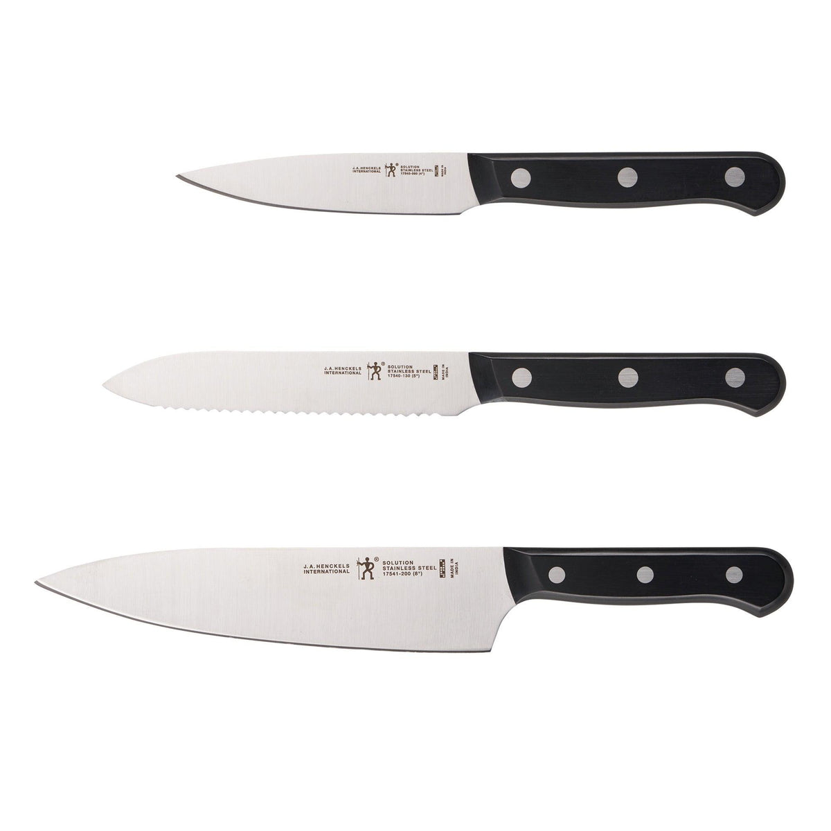 Henckels Solution 3pc Starter Knife Set