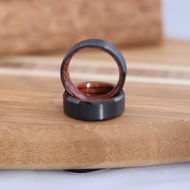 Joycoast Manhatten - Tungsten & Rosewood Ring Size 13