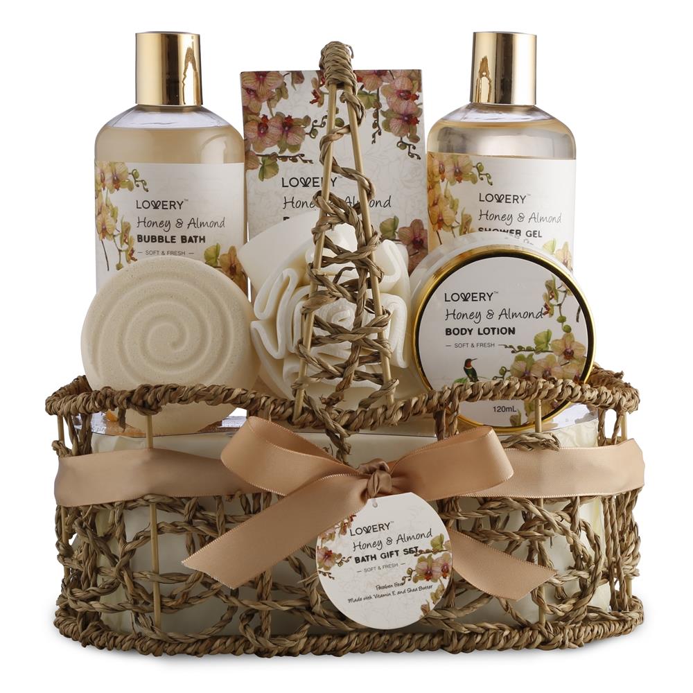Lovery Honey & Almond Handmade Body Care Set Size 7 Pieces