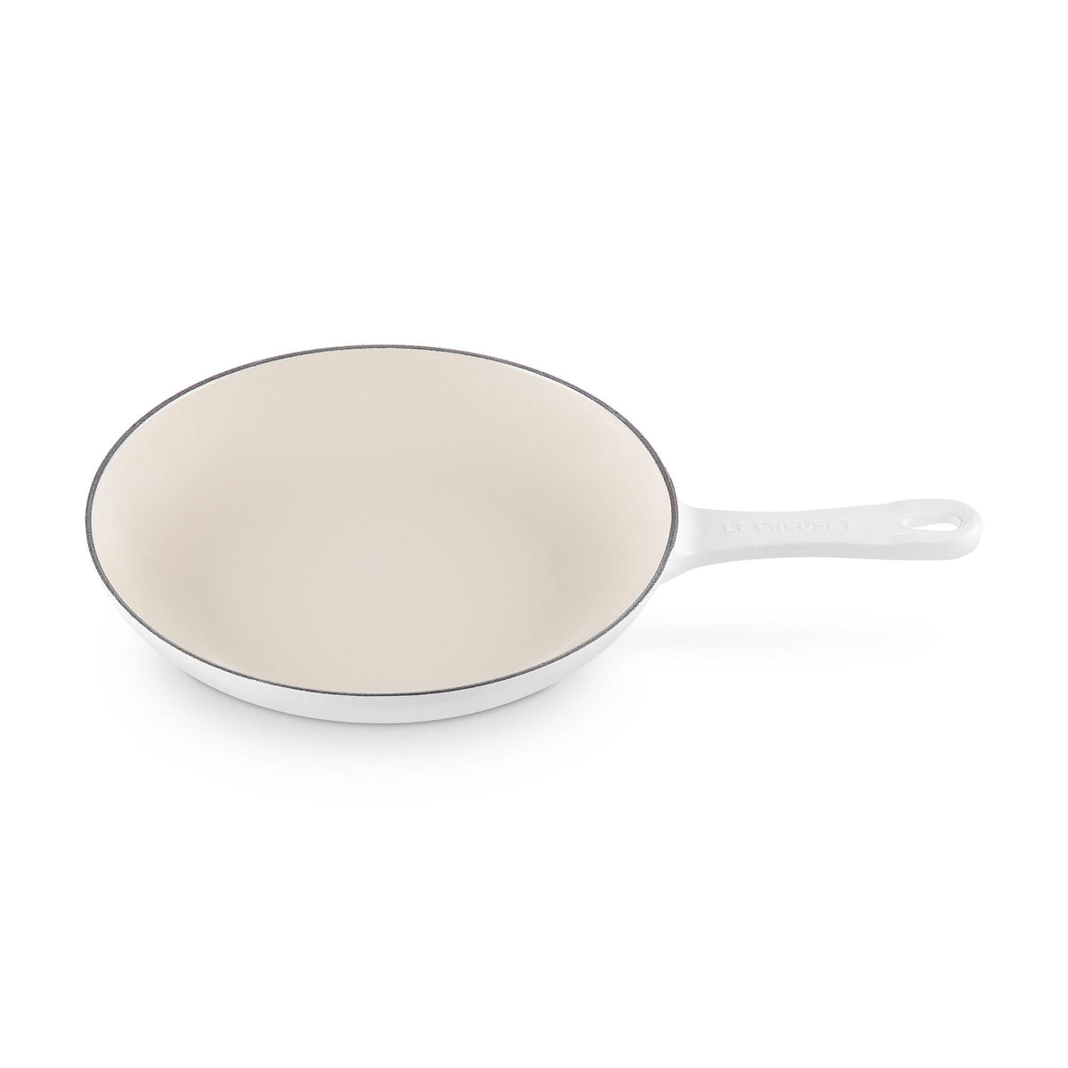 Le Creuset 9.5" Traditional Cast Iron Omelet Pan Matte White